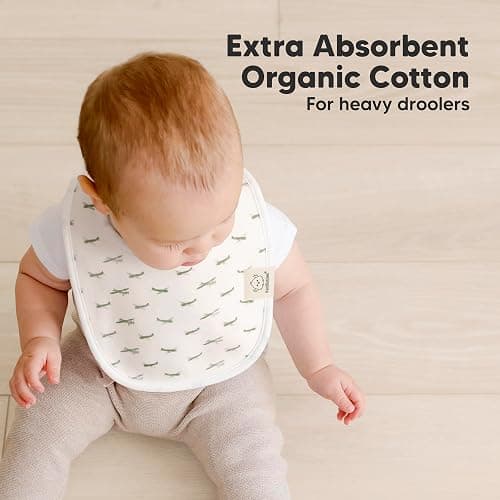 8-Pack Organic Baby Bibs for Boys, Girls - Soft Cotton Drooling and Teething Bibs for Baby Girl & Boy, Extra Absorbent, Easy To Clean & Put On for Toddler, Newborn, Infant 0-24 Months (Vessels) thumbnail 5