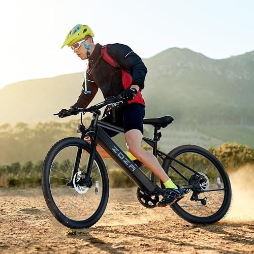 ZDZA Electric Bike, 1000W Peak Motor, 26” Ebike for Adults, 40 Miles Range & 22 Mph Step-Over E Bike, Electric Bicycle for Commute, 7 Speed & Colorful LCD Display, UL2849 Certified thumbnail 7