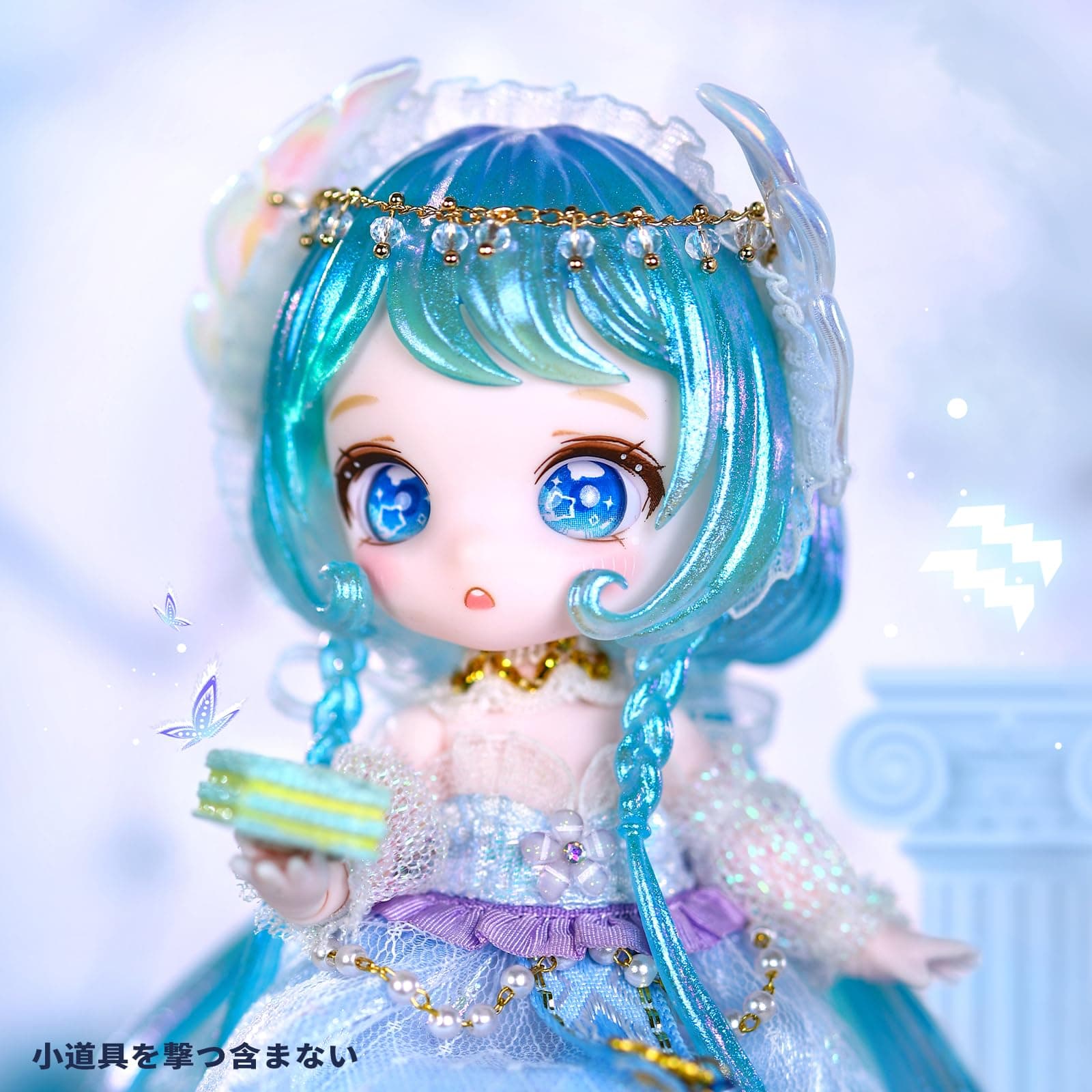 ICY Fortune Days 13cm bjd Doll - Anime Style Doll Set, Perfect for Gifts, Decorations, DIY Exercise, Collections, Girl Dolls 8+(Aquarius) thumbnail 2
