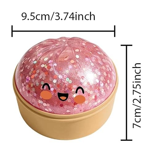 Dumpling Squishy Toy with Steamer Box, Cute Soft Stress Relief Squeeze Toy, Realistic Food Sensory Fidget Toy for Kids Adults, Anxiety Relief Toy for Office Home Party Favors Gift (white) thumbnail 3