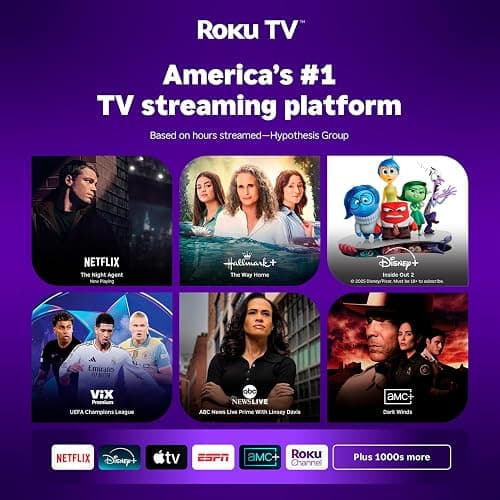 Aurzen Roku TV Smart Projector with Wifi and Bluetooth, Christmas Gifts D1R Cube Roku Streaming Experience Built-in, Sealed Optical Engine, 1080P FHD, Dolby Audio, Portable Mini Projector for Movies thumbnail 3
