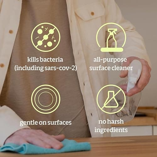 BRIOTECH Sanitizer Disinfectant Hypochlorous, Kill 99.99% of Viruses & Bacteria, Control Mold, Eliminate Odor, Gentle for Nursery & Play Rooms, Food Contact Surface Sanitizer, 1 Gallon Refill thumbnail 3