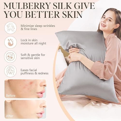 100% Mulberry Silk Pillowcase thumbnail 5