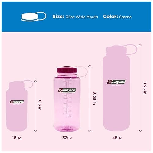 Nalgene 32 oz Wide Mouth Water Bottle | BPA-Free, Durable & Leak Proof, Lightweight Bottle for Hiking & Gym, Work & Travel thumbnail 5