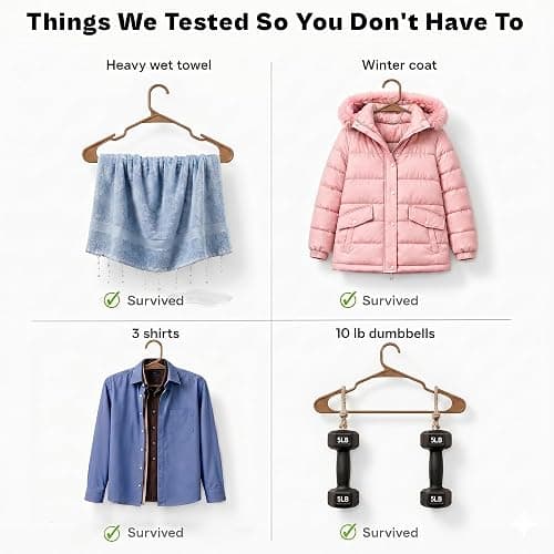 The Boring Hangers Bronze Plastic Hangers 22 Pack - 10 lb Heavy Duty Bronze Plastic Clothes Hangers Set - 0.20" Slim & Space Saving Closet Organizer Coat Hangers, Japandi Home Essentials thumbnail 7