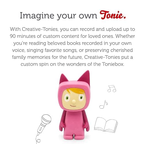 Tonies Creative Audio Character - Record and Upload up to 90 Minutes of Your Own Stories and Songs - Pink/Light thumbnail 4