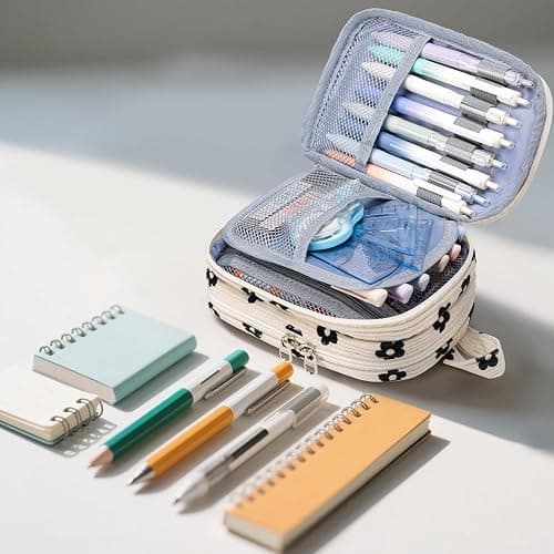 LEDAOU Pencil Case Cute Zipper Pencil Pouch Large Capacity Pencil Bag Organizer School Supplies for Girls Boys Kids thumbnail 7