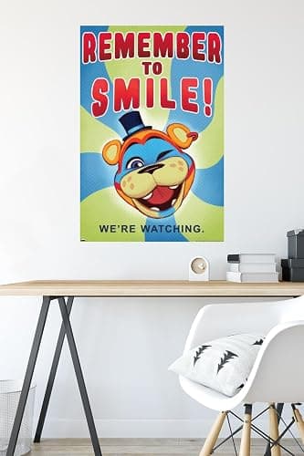 Five Nights at Freddy's: Security Breach - Remember To Smile Wall Poster, 34L" x 22.4W", Unframed Version thumbnail 4