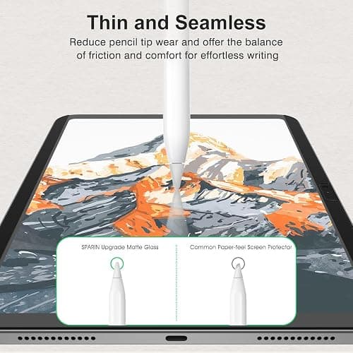 SPARIN Paper Magnetic Screen Protector for iPad A16 11th/10th generation (2025-11 Inch/ 2022-10.9 Inch,) Detachable Matte Finish Film, Write and Draw Like on Paper, Reusable, Removable, Anti Glare thumbnail 6