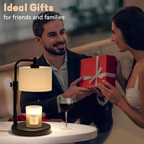 NITOWOLF Candle Warmer Lamp with Timer, Candle Wax Warmer Adjustable Height Candle Lamp Warmer for Jar Candles, Christmas Gifts House Warming Gifts for Women (Black-Upgrade) thumbnail 6