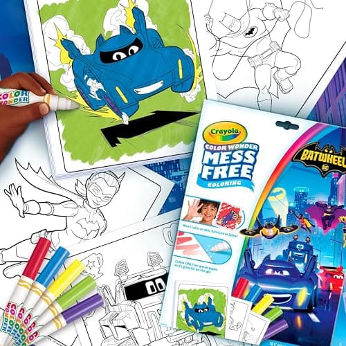 Crayola Batwheels Color Wonder Activity Set, Batman Mess Free Coloring Pages for Toddlers, Batman Gifts, Toys for Boys & Girls thumbnail 6
