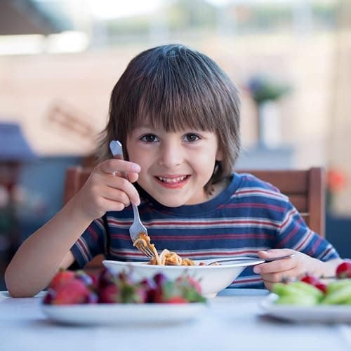 CHILLOUT LIFE Stainless Steel Kids Silverware Set 12 Pieces - Child and Toddler Safe Flatware - Kids Utensil Set - Metal Kids Cutlery Set (Includes 6 Small Kids Spoons & Kids 6 Forks) thumbnail 2