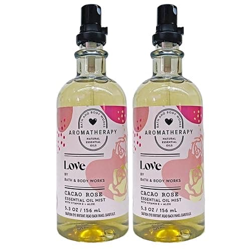 Bath & Body Works Aromatherapy Cacao Rose Stress Relief Pillow Mist, 5.3 Fl Oz, 2-Pack (Cacao Rose) - Image 1