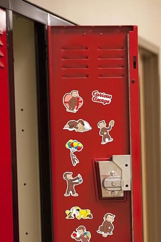 Curious George Character 50ct Vinyl Large Deluxe Stickers Variety Pack - Laptop, Water Bottle, Scrapbooking, Tablet, Skateboard, Indoor/Outdoor - 50 pack thumbnail 6