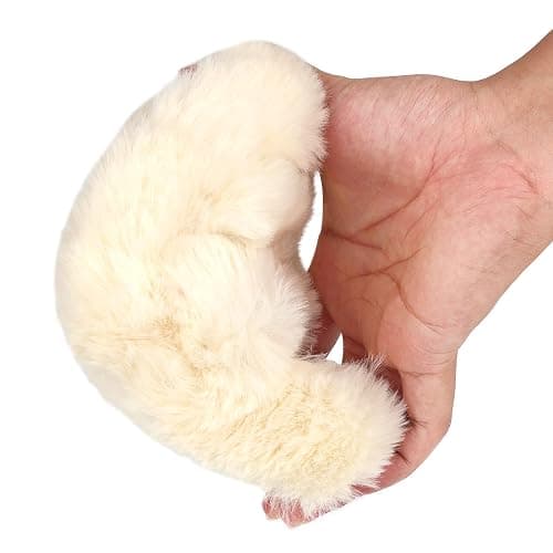 LUYOO Girls Fuzzy Memory Foam Slippers Comfy丨Kids Fluffy Plush Open Toe House Slippers丨Slip On Furry Home Slides丨Indoor Outdoor Fur Flip Flop thumbnail 2