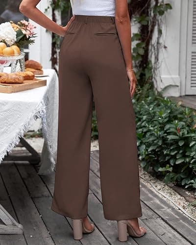 GRAPENT Wide Leg Pants for Women Work Business Casual High Waisted Dressy Pants Flowy Trousers Office thumbnail 3