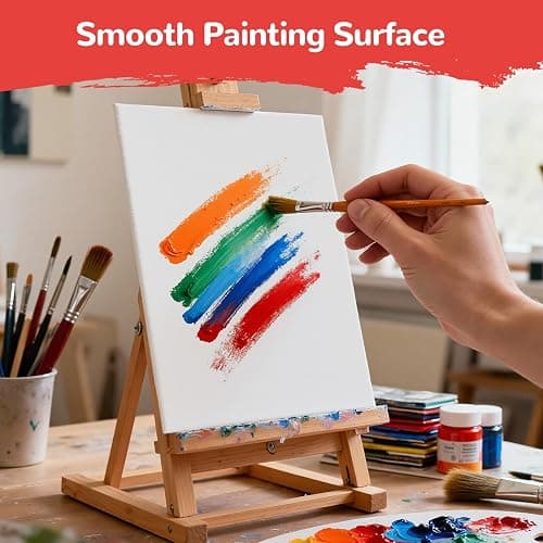 BAKEYBA 100 Pack 5x7 Inch Small Painting Canvas Boards for Kids Blank Canvas Panels White 100% Cotton for Acrylics Oil Watercolor Tempera Paints Art Class Supplies thumbnail 4