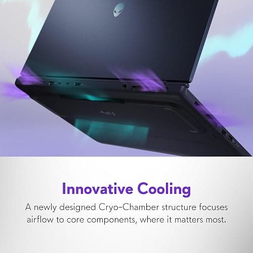 Alienware 16 Aurora Gaming Laptop AC16250-16" WQXGA 120Hz Display, Intel Core 7-240H Processor, 16GB DDR5 RAM, 1TB SSD, NVIDIA GeForce RTX 5050 8GB Graphics, Windows 11 Home, Onsite Service - Blue thumbnail 4