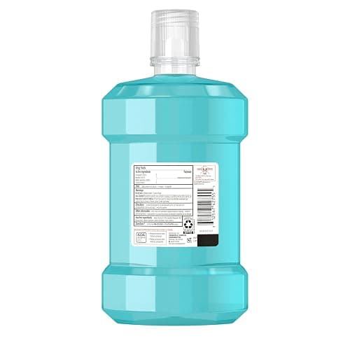 Listerine Cool Mint Antiseptic Mouthwash, Daily Oral Rinse Kills 99% of Germs that Cause Bad Breath, Plaque and Gingivitis for a Fresher, Cleaner Mouth, Cool Mint Flavor, 1.5 L thumbnail 8