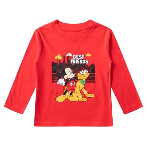 Disney Mickey Mouse and Pluto Boys Long Sleeve Shirt, Hooded Vest and Pants Set for Infant and Toddler thumbnail 5