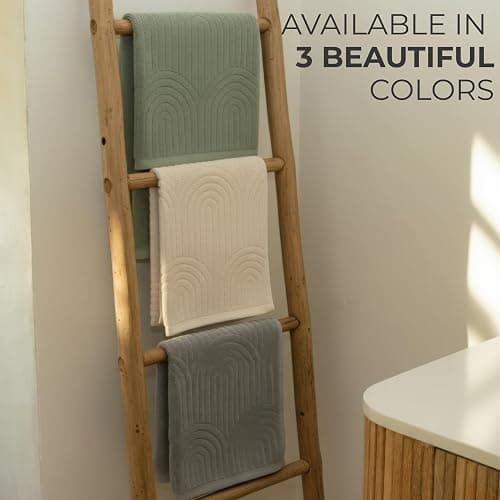 KIBAGA Decorative Hand Towels for Your Bathroom Or Kitchen – Luxurious Set of 2 Soft Boho Cotton Towels are Absorbent, Lightweight & Dry Quickly - Perfect to Elevate Any Bath Decoration at Home thumbnail 6