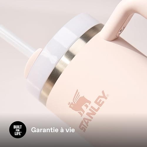 STANLEY 1913 Quencher H2.0 FlowState Mug Isotherme avec Paille 1.2L - Froid Pendant 11 Heures - Glacé Pendant 48 Heures - Thermos Lavable au Lave-Vaisselle - Gourde Inox Sans BPA - Rose Quartz thumbnail 6