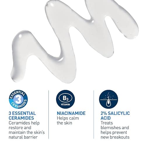 CeraVe Acne Control Gel For Face, Pimple & Pores, With Salicylic Acid, 3 Essential Ceramides, Niacinamides. Developed with Dermatologists, Non-Comedogenic, Oil-Free, Fragrance-Free, 40ml thumbnail 2
