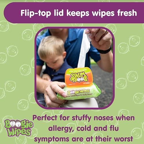 Boogie Wipes Gentle Wet Wipes for Baby and Kids, Face, Hand, Body & Nose, Made with Vitamin E, Aloe, Chamomile and Natural Saline, Fresh Scent, 90 Count thumbnail 5