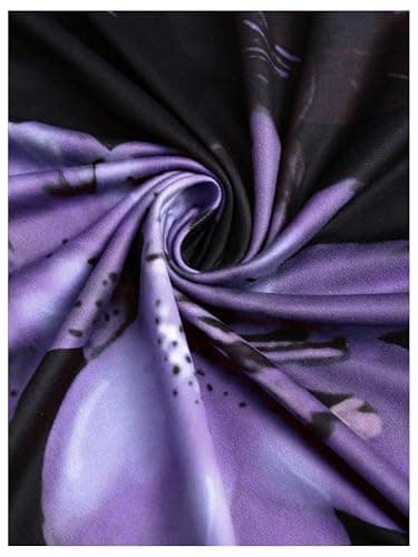 BEAUDRM Women's 2 Pack Fishtail Skirt Elegant Floral Ruched Skinny Bodycon Ruffle Long Skirts thumbnail 3