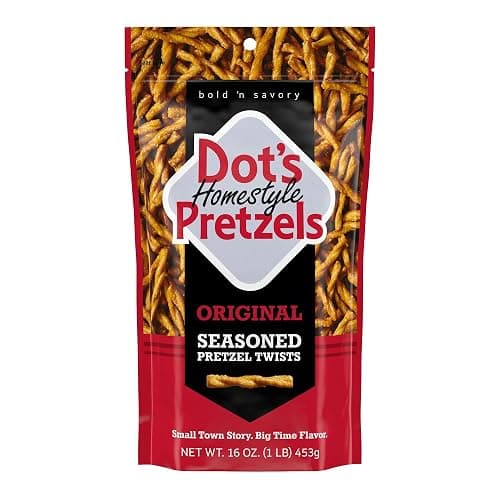 Dot's Pretzels Original Seasoned Pretzel Twist Snack, 16oz Grocery Sized Bag - Image 1