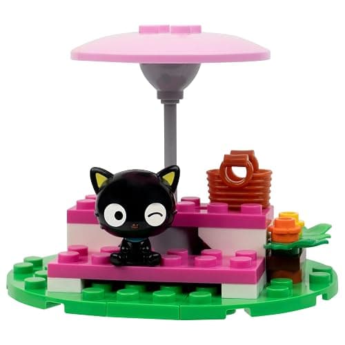 BLDR Hello Kitty and Friends Kuromi’s Popcorn Stand Building Set - Kuromi & Chococat Poseable Minifigures - Gifts for Kids & Sanrio Fans Ages 8+, 0129 thumbnail 5