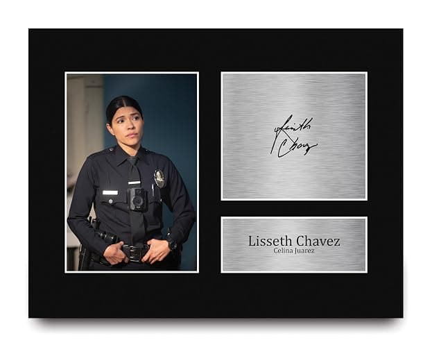 HWC Trading Lisseth Chavez The Rookie Celina Juarez Gifts Printed Signed Autograph Picture for TV Show Fans - US Letter (ID-007036) - Image 1
