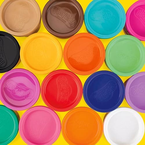Play-Doh Modeling Compound 36-Pack Case of Colors, Non-Toxic, 3 Oz Cans of Assort. Colors, Back to School Classroom Supplies, Preschool Toys, Ages 2+ (Amazon Exclusive) thumbnail 7
