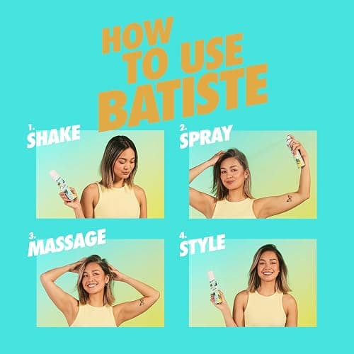 Batiste Dry Shampoo for Blonde Hair, Refresh Hair and Absorb Oil Between Washes, Waterless Shampoo for Added Hair Texture and Body, 5.71 oz thumbnail 3