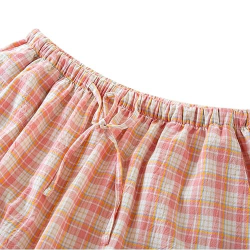STMAHER Women's 2 Piece Cotton Pajama Sets Long Sleeve Sleepwear Button Down Soft Lightweight Pj Pants Set With Pockets thumbnail 6