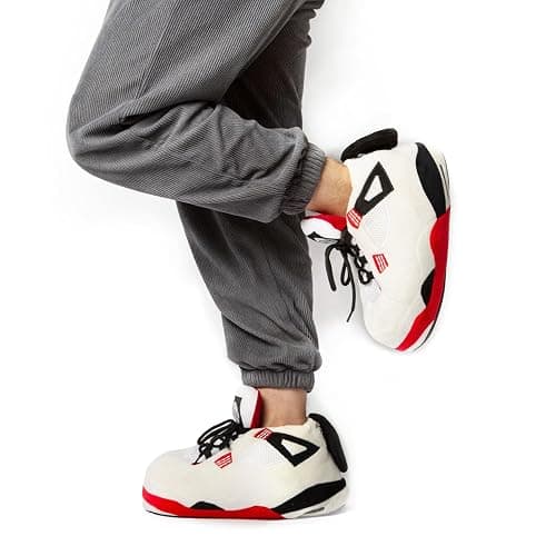 Knuffis Sneaker Hausschuhe Damen Herren lustige warme Plüsch Pantoffeln 36-45 thumbnail 5