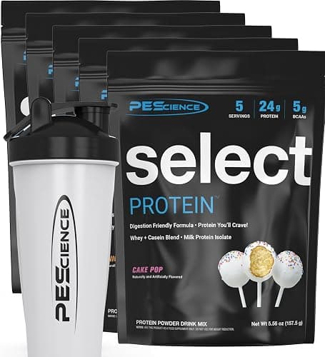 PEScience Select Protein Powder Variety Pack - 5 Flavors - 25 Servings - Protein Powder Sample Pack, Whey and Casein Blend, Keto Friendly, Gluten Free, Digestion Friendly, Amazing Taste - Image 1