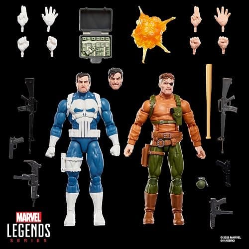 Marvel Legends Series Gamerverse Punisher & Nick Fury, Retro Video Game-Inspired Collectible 6-Inch Action Figures thumbnail 9