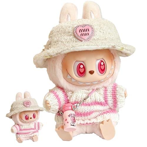 Xiujuers Vestiti per bambole di peluche da 17 cm per Labu - H - Image 1