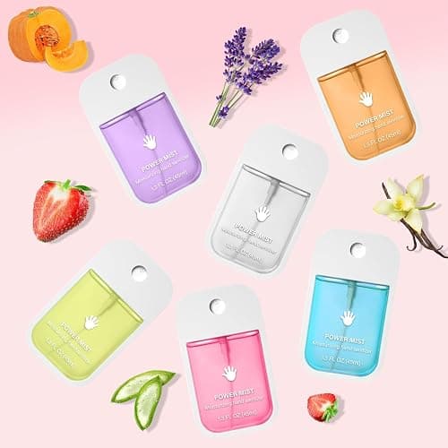 6PCS Flavors Power Mist Hand Sanitizer, Power Mist Hydrating Hand Sanitizer Spray for Adults, Portable Sanitizer Spray, Sanitizer Set for Daily and Travel (1 PC) thumbnail 8