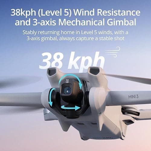 DJI Mini 3, Drones with Camera for Adults 4K, 38-min Flight Time, up to 32800ft (10km) Video Transmission, True Vertical Shooting, GPS Auto Return Integrated, Mini Drone with Camera for Beginners thumbnail 4