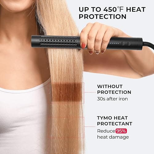 TYMO Heat Protectant Spray for Hair with Argan Oil for Styling Tools, Heat Protection Spray to Smooth & Hydrate, Natural Clean Formulation, Multi-benefit Treatment, Lightweight for All Hair Types thumbnail 2
