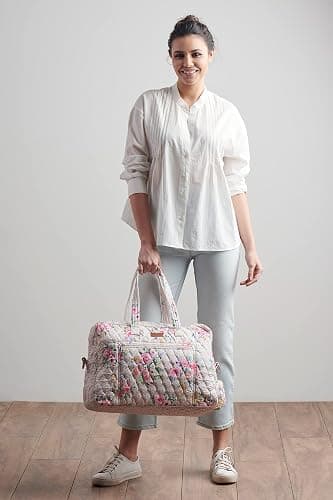 Maison d' Hermine Weekender Bags for Women Cotton Quilted Duffel Overnight Luggage Weekend Bag for Men Gym Gifts Travel thumbnail 7