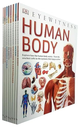 Dk Eyewitness Collection 8 books set Children's pack Animal, Human Body, Ocean - Image 1