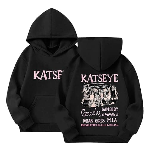 Nvduoll Katseye Hoodie Girls Pop Music Graphic Sweatshirts - Image 1