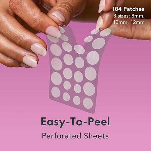 Rael Pimple Patches - Miracle Overnight Spot Cover, Thicker & Extra Adhesion, Hydrocolloid Acne Treatment for Face, Zits & Blemishes, Korean Skin Care, Vegan & Cruelty-Free, 3 Sizes (104 Count) - 104 Count (Pack of 1) thumbnail 2