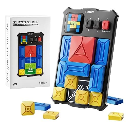 GiiKER Super Slide Puzzle Games, Original 500+ Challenges Brain Teaser Puzzle, Toys for Kids Teens, Travel Games Birthday Stocking Stuffers for Boys Girls, Activities for Road Trips - Image 1