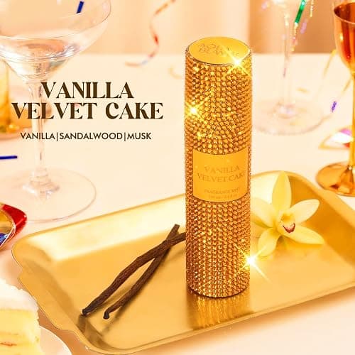 AQUA BLANCE Body Spray for Women, Vanilla Velvet Cake, Diamond embellished Fragrance Mist, 3.4 fl oz thumbnail 2