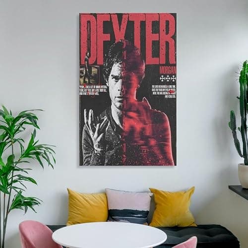 Dexter Movie Poster Canvas Wall Art Print For Room Aesthetic And Decor Poster For Bedroom Living Room Bathroom Kitchen Office Decor 08x12inch(20x30cm) Unframe-style - 08x12inch(20x30cm) - Unframe-style thumbnail 6