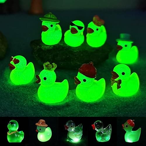 U-Zimikee 80 Pcs Resin Ducks with Storage Box, Multicolor Mini Resin Ducks, Tiny Duck to Hide, Miniature Duck Figurines Bulk for Fairy Garden, Micro Landscape Ornament Dollhouse Decoration thumbnail 5